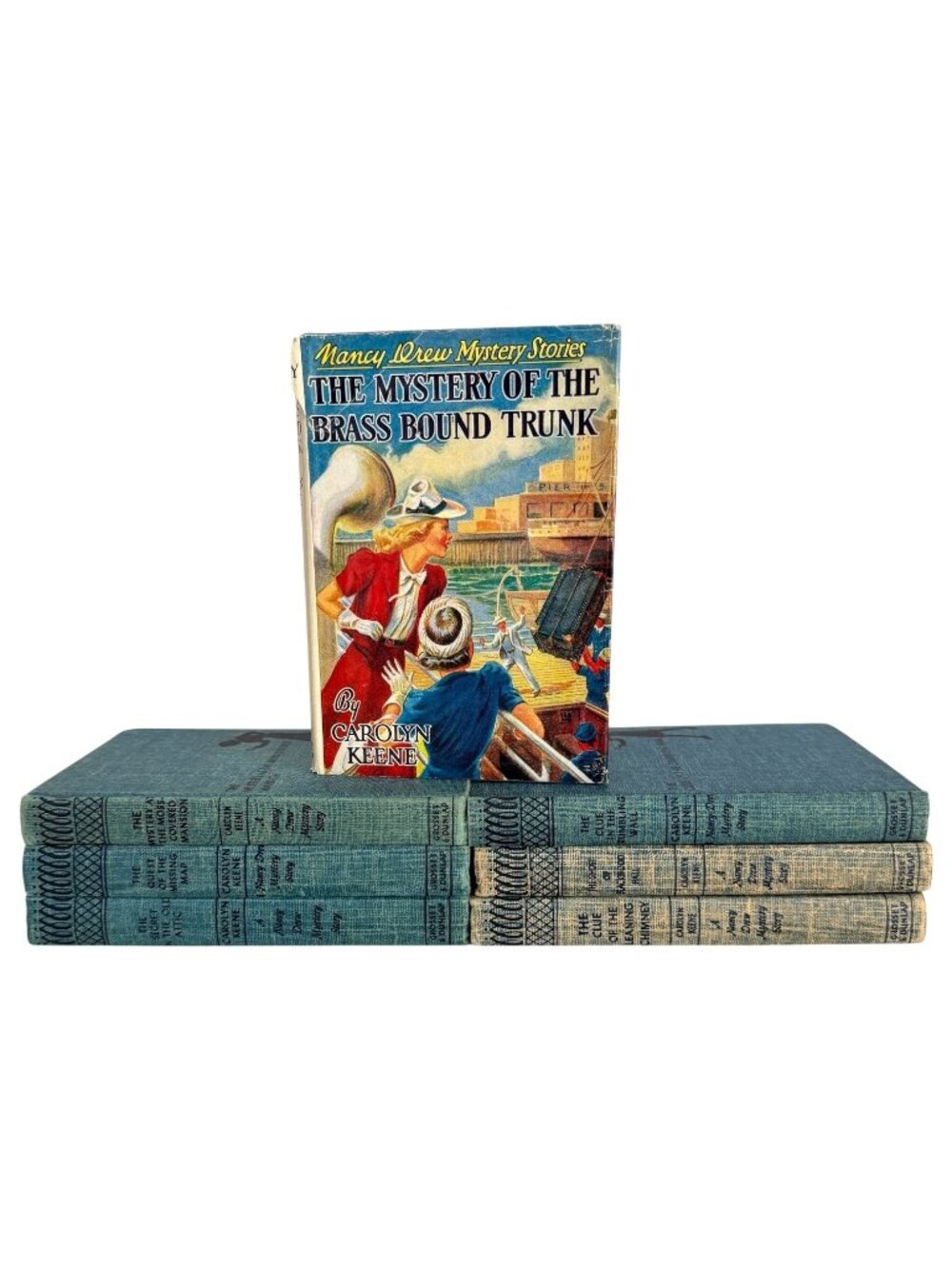 7 VTG Nancy Drew Mystery Hardcover Book Set‎ Carolyn Keene Series Grosset Dunlap